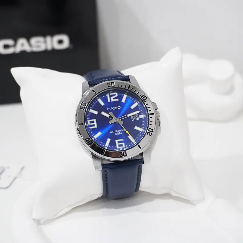 Casio Enticer Analog Blue Dial Men's Watch- MTP-VD01L-2BV